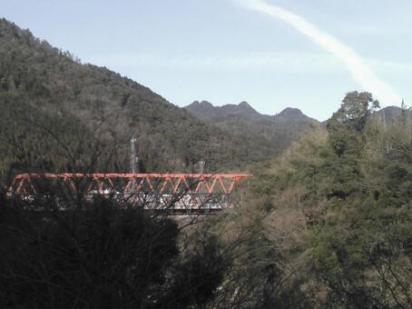 山と橋 山と橋の写真