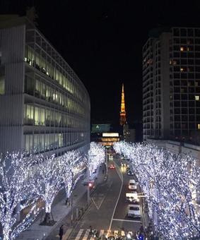 六本木の人気スポット 六本木の人気スポット 六本木,イルミネーション,東京タワーの写真素材