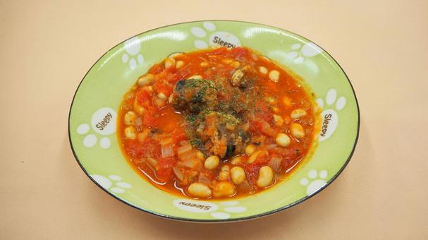 自家製・鯖と大豆のトマトスープ 鯖と大豆のトマトスープ,自家製,トマトスープの写真素材