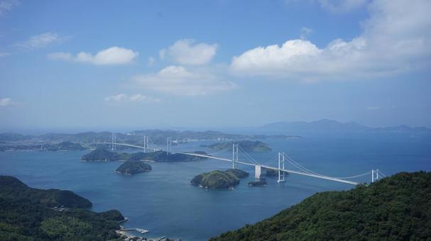 しまなみ海道と多島美 しまなみ海道と多島美 しまなみ海道,多島美,瀬戸内海の写真素材