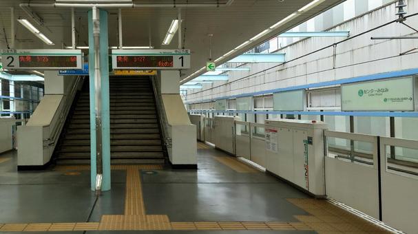 グリーンラインセンター南駅 横浜市都筑区 グリーンラインセンター南駅 横浜市都筑区 センター南駅,グリーンライン,地下鉄の写真素材