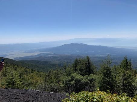富士山5合目からの景色 富士山5合目からの景色 風景,空,自然の写真素材