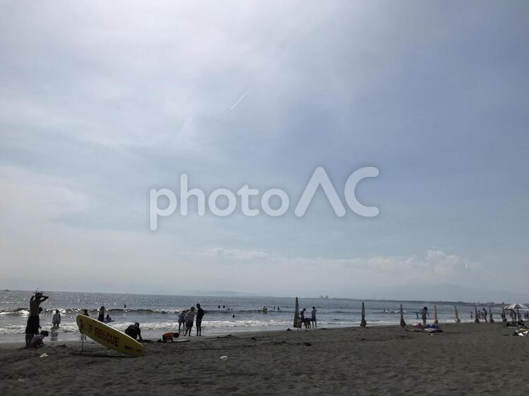 湘南☆片瀬海岸 浜,水域,海の写真素材