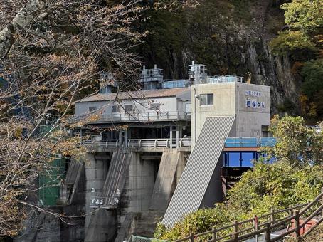 ダム 相俣ダム,ダム,重力式コンクリートダムの写真素材