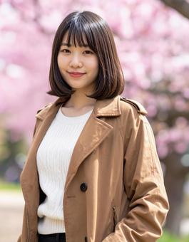 春・春色の彼女のポートレート 春・春色の彼女のポートレートの写真