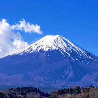 富士山と青空 富士山と青空の写真