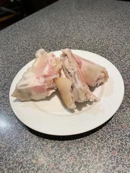 豚足 豚足,豚の足,豚肉の写真素材