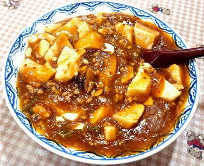 麻婆丼 麻婆丼 麻婆丼,麻婆豆腐,中華の写真素材