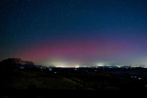 低緯度オーロラ 低緯度オーロラ,オーロラ,低緯度の写真素材