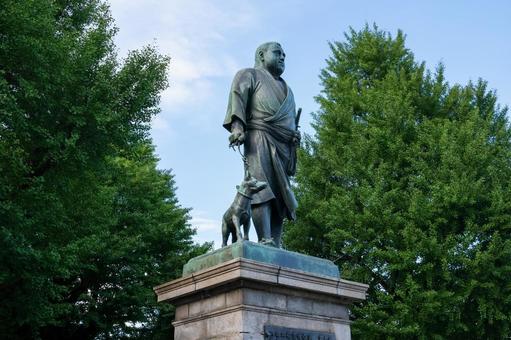上野恩賜公園の西郷隆盛像 上野恩賜公園,上野,西郷隆盛の写真素材