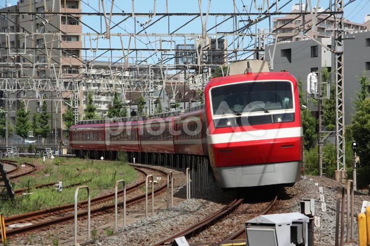 赤い鉄道（東武　りょうもう） 鉄道,乗り物,東武の写真素材