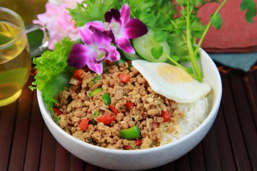 ガパオ ガパオ ガパオ,タイ料理,エスニック料理の写真素材