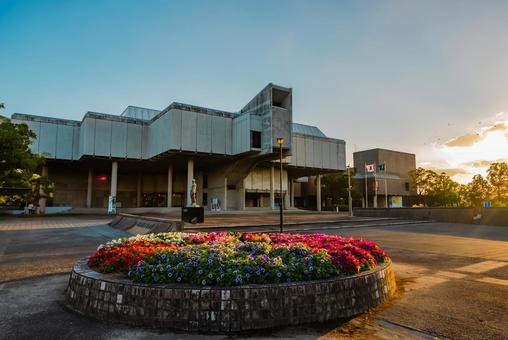 【佐賀】佐賀県立博物間・佐賀県立美術館 佐賀,風景,自然の写真素材