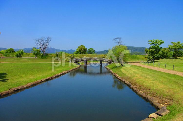 兵庫県-赤穂城跡-二之丸庭園 赤穂城跡,城,二之丸庭園の写真素材