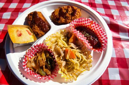 ランチプレート ランチプレート,ランチ,ピクニックの写真素材