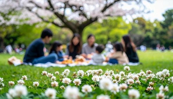 春のピクニック 春のピクニックの写真