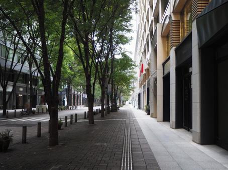 丸の内の街並み（東京都・千代田区） 丸の内,東京駅周辺,街並みの写真素材