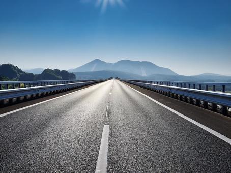 舗装道路_AS000003 舗装道路_AS000003の写真