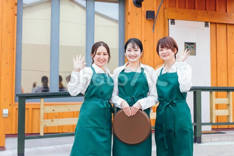 カフェ・飲食店・喫茶店・レストランのスタッフ カフェ,飲食店,販売の写真素材