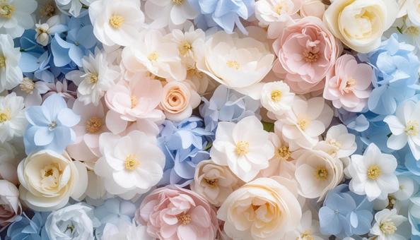 パステル調の花の背景壁紙写真 パステル調の花の背景壁紙写真の写真