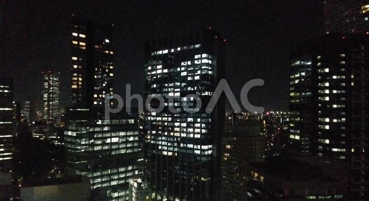 都会　夜　西新宿　　ビル20階からの風景 都会,都市,東京の写真素材