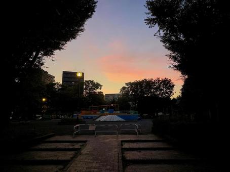 マジックアワー 横浜 夏 マジックアワー 横浜 夏 マジックアワー,神奈川,横浜の写真素材