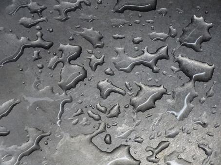 シンクの水滴 シンクの水滴の写真