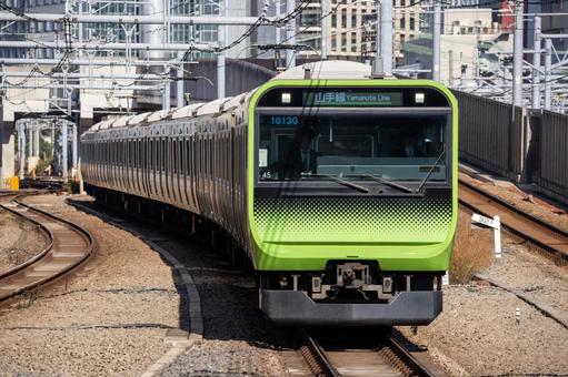 山手線の通勤電車 電車,山手線,列車の写真素材