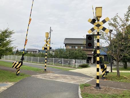 黒野駅レールパーク 黒野駅レールパーク 名古屋鉄道旧黒野駅,名鉄の跡地,岐阜県揖斐郡大野町の写真素材