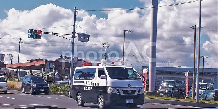 交通事故処理車両 道路,車両,警察車両の写真素材