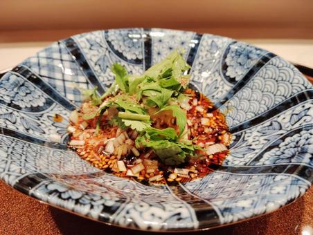 よだれ鶏 よだれ鶏,中華,中華料理店の写真素材