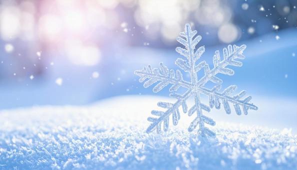 冬 雪 結晶イメージ 冬 雪 結晶イメージの写真