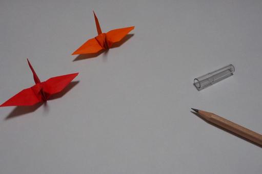 鉛筆 鶴 鉛筆 鶴 鉛筆,鶴,ペンの写真素材