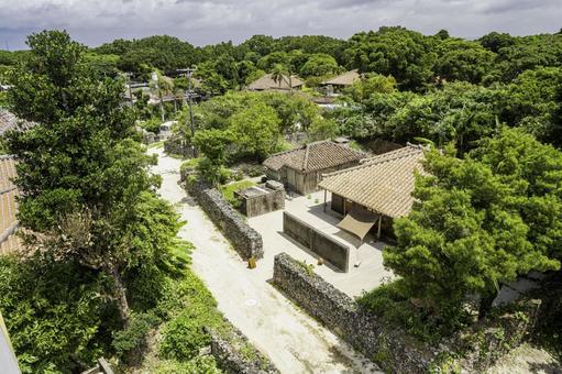 沖縄-【竹富島-竹富島の風景】 沖縄-【竹富島-竹富島の風景】 海,青,青空の写真素材