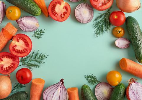 野菜フレーム 野菜フレームの写真