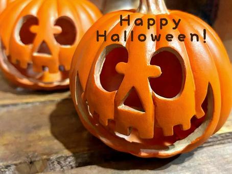ジャック・オ・ランタンの飾りとメッセージ ジャック・オ・ランタンの飾りとメッセージ ハロウィン,かぼちゃ,ランタンの写真素材