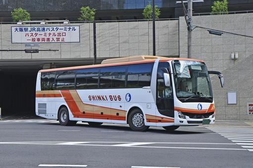 三菱ふそう　エアロエース　神姫 夜行バス,高速バス,旅行の写真素材