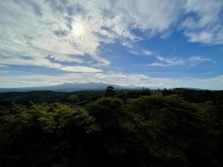 夕方の安達太良連峰を望む 夕方の安達太良連峰を望むの写真