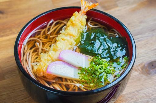 年越しそば 年越しそば,そば,えび天の写真素材