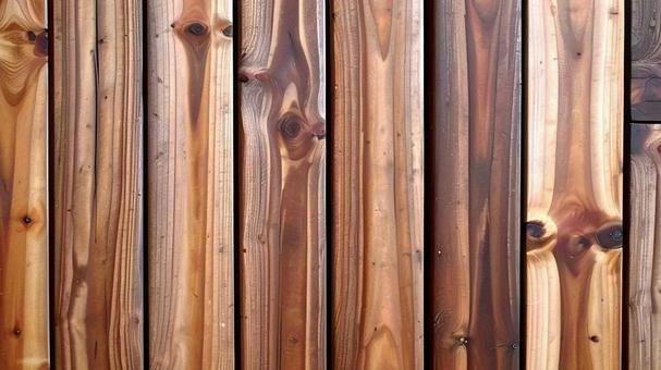 茶色の木目　板材の写真