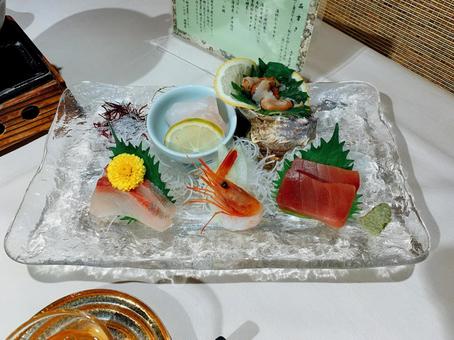 ディナー2019_11_29_1 ディナー,海鮮,刺身の写真素材