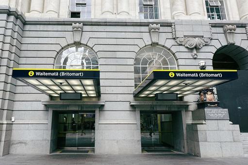 ニュージーランド・オークランドの駅 ニュージーランド・オークランドの駅 ニュージーランド,オークランド,南半球の写真素材