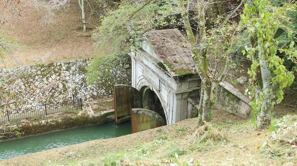 琵琶湖第1疏水第1トンネル 琵琶湖第1疏水第1トンネル 琵琶湖疏水,日本遺産,第1疏水の写真素材