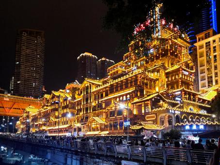 Hongya Cave in Chongqing, China, JPG