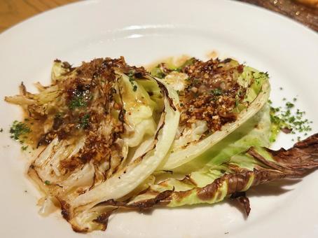 アンチョビキャベツ キャベツ,アンチョビ,グリルの写真素材