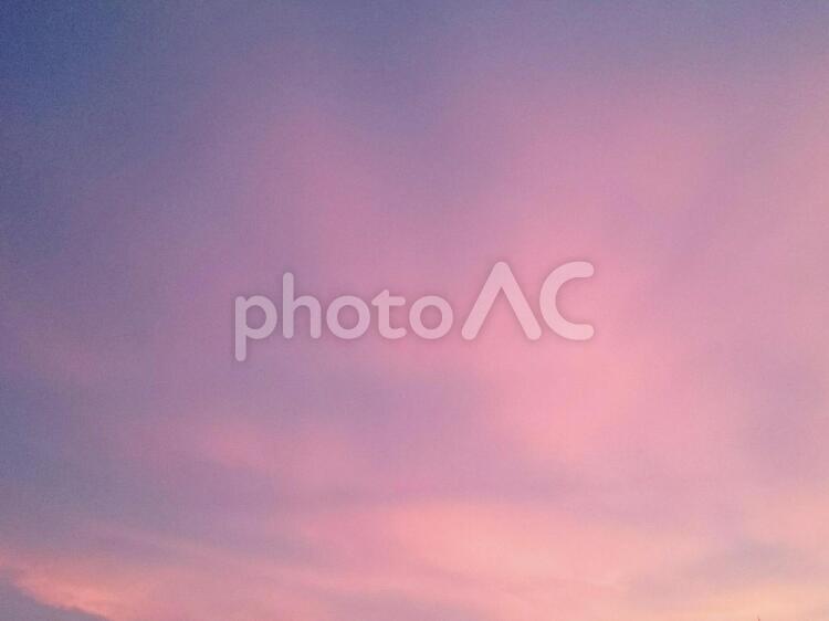 夕暮れの空 夕暮れ,空,天気の写真素材