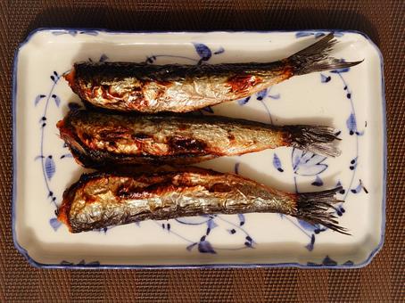 焼きイワシ3尾 焼きイワシ3尾の写真