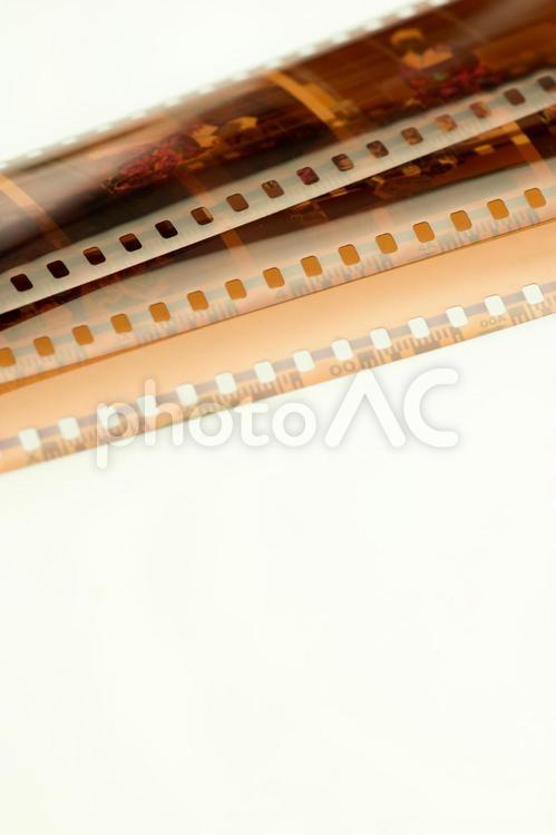 昭和のネガフィルム ネガ,ネガフィルム,フィルムの写真素材