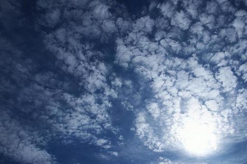Photo, sun, scales of clouds, cloud, 