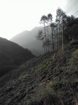 那須の山 茶臼岳,景色,曇りの写真素材